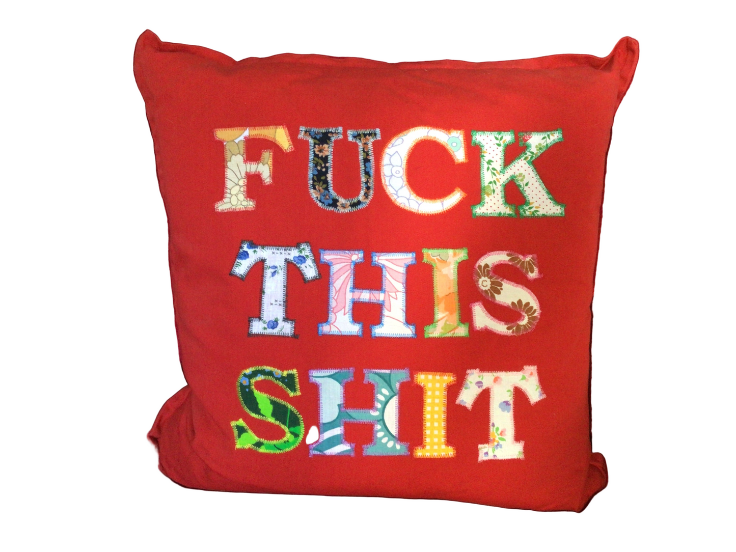 Fuck This Shit Cushion Red