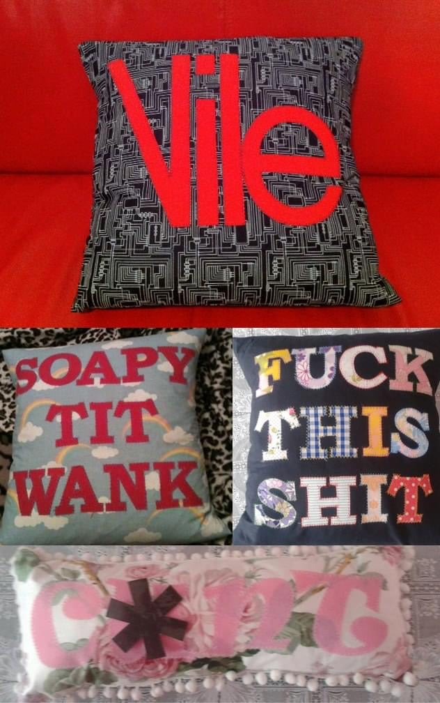Fuck This Shit Cushion Black