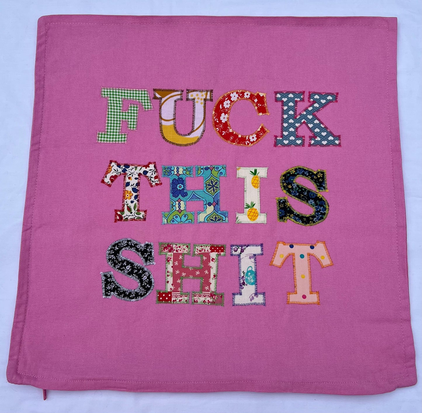 Fuck This Shit Cushion Pink