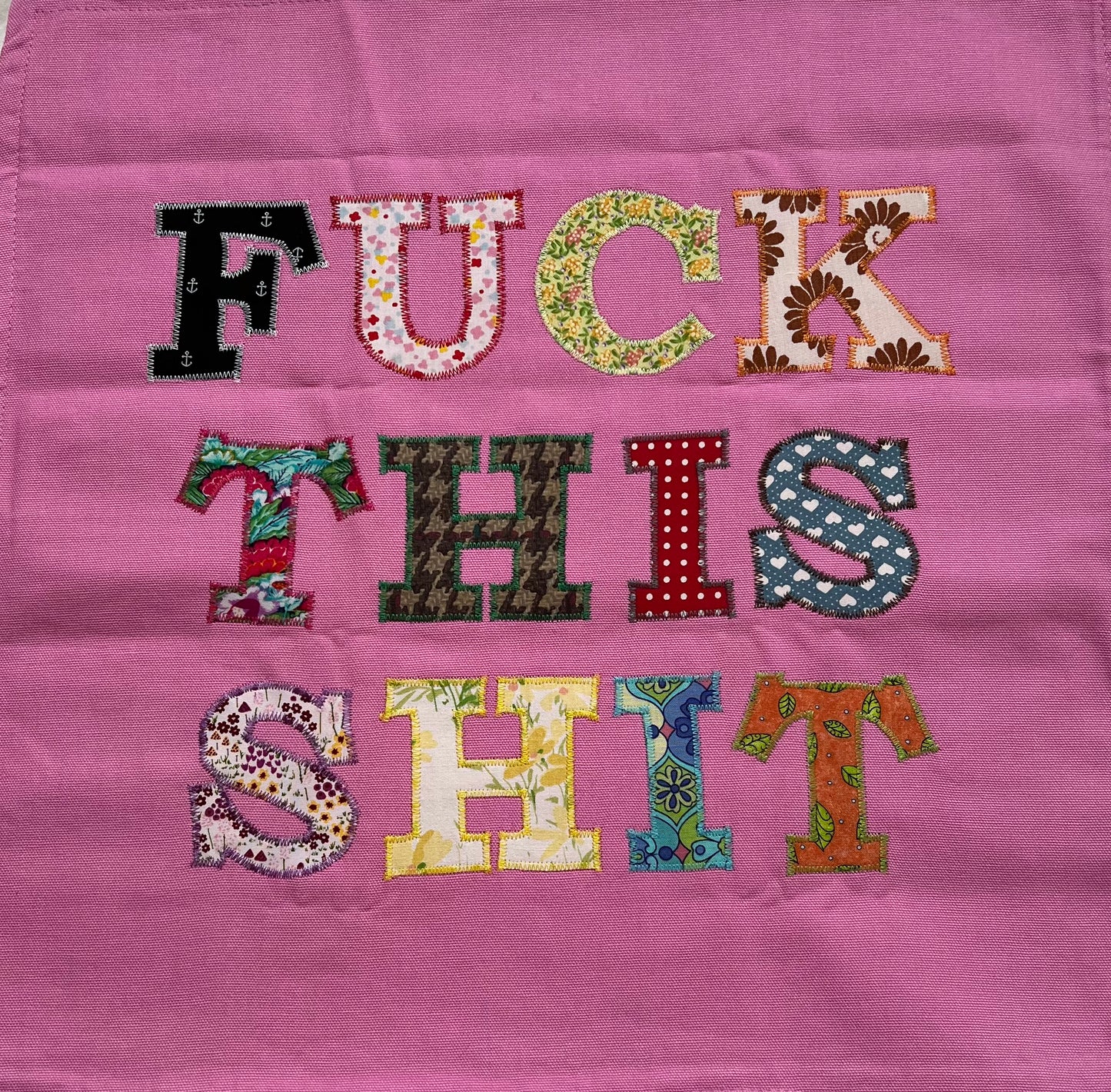 Fuck This Shit Cushion Pink