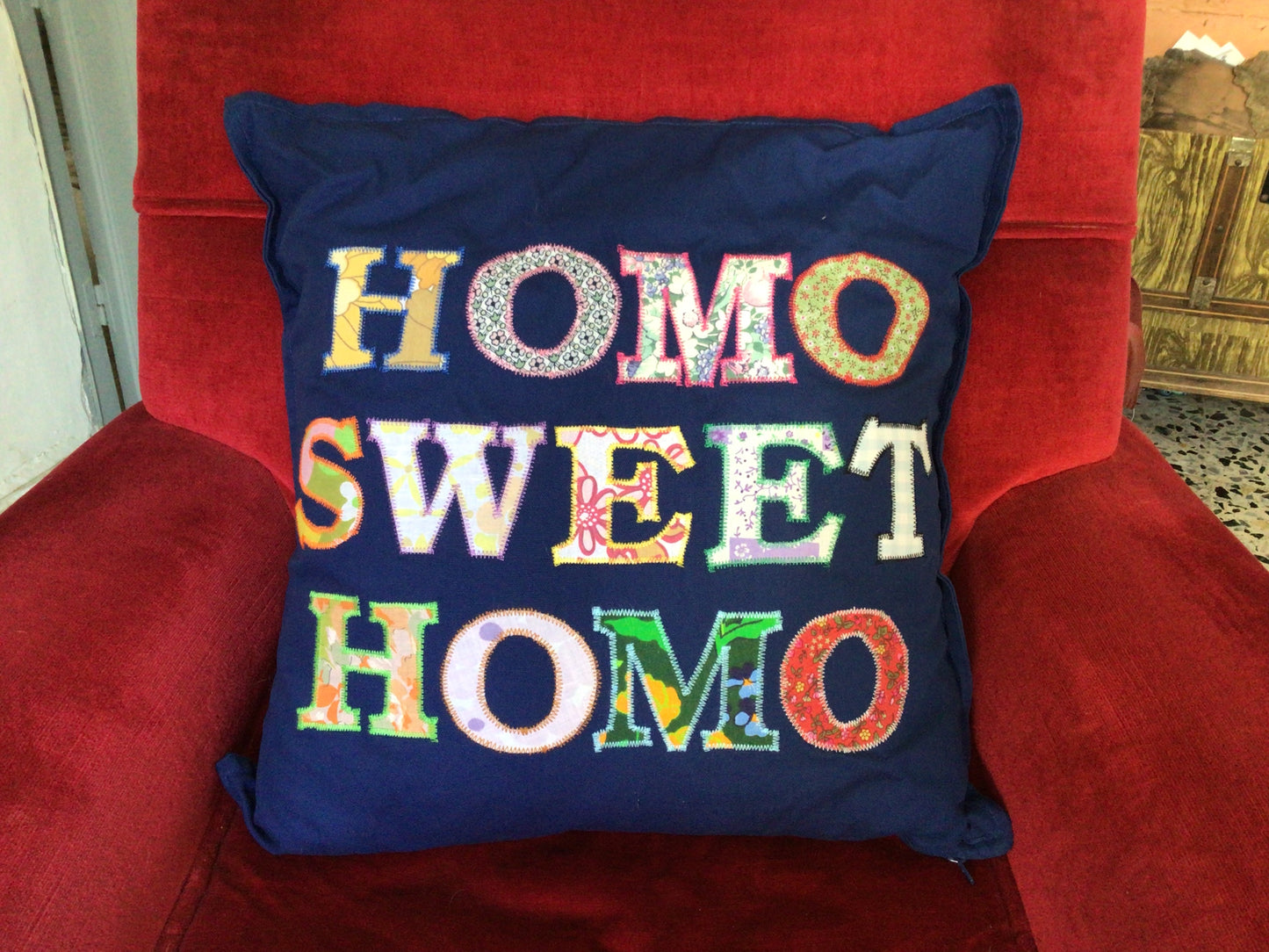 Homo Sweet Homo Cushion Black